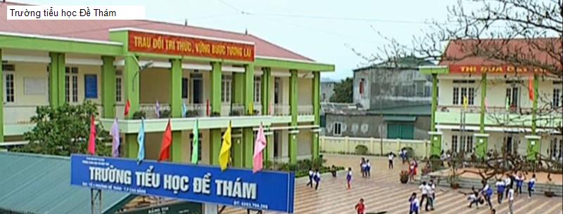Trường tiểu học Đề Thám